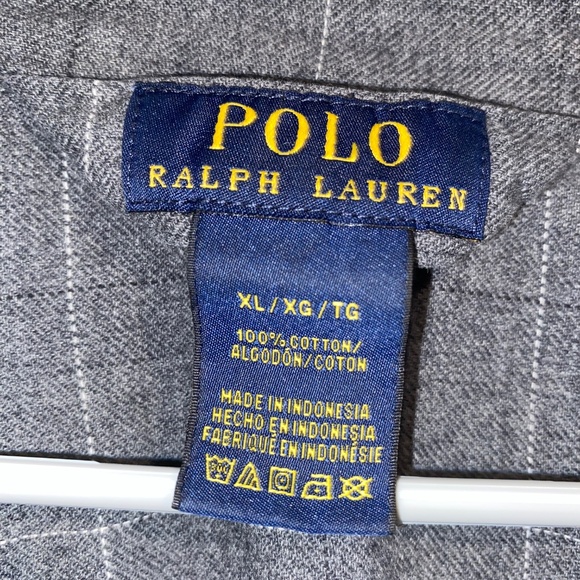 Ralph Lauren Polo Plaid Cotton Flannel Pajama Set Charcoal Gray Men's XL - Picture 5 of 7